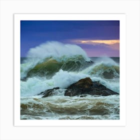 Crashing Waves Art Print