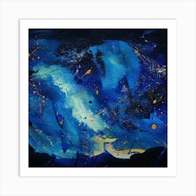 Stars Falling Night Art Print