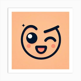 Emoji Face Art Print