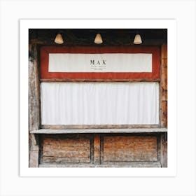 Dinner Abstract Store Blank Rustic Wooden Eatery Product People Banner Decoration Shelf (11) Art Print