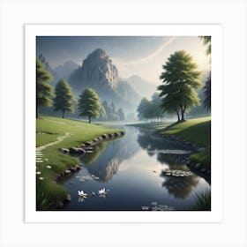 Lily Pond 1 Art Print