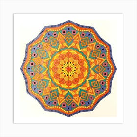 Mandala Calendula Art Print