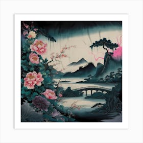 Asian Landscape Painting 2 Art Print