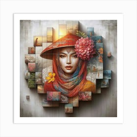 Asian Woman 1 Art Print