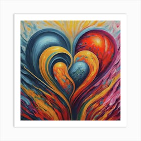 Heart Of Fire Art Print