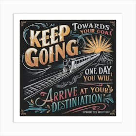 Keep Going Art Print