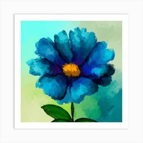 Blue Flower 1 Art Print