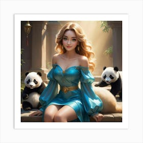 Panda Bears 6 Art Print