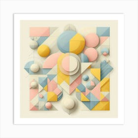 Abstract Geometric Art Art Print