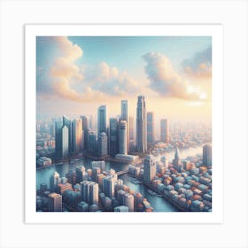 Cityscape 3 Art Print