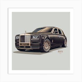 Rolls Royce Phantom Art Print