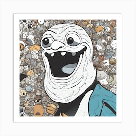 Poop Face Art Print