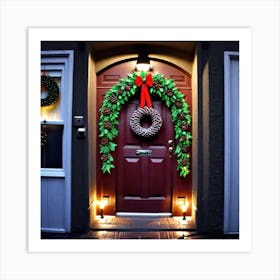 Christmas Door 39 Art Print