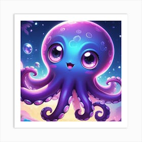 Octopus wall art Art Print