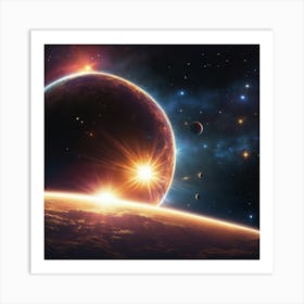 Nasa Space Painting Art Print