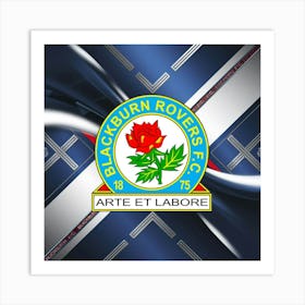 Blackburn Rovers F.C Logo Wall Art 22 Art Print