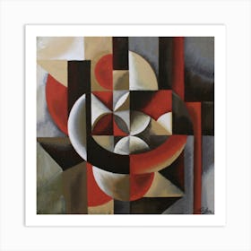 Abstract Painting Cubismo Abstract Art Print