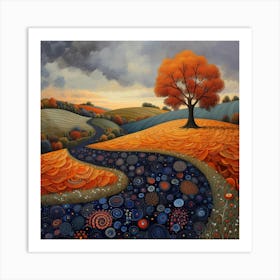 'Orange Tree' Art Print