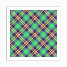 Plaid Pattern 10 Art Print