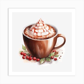 Hot Chocolate With Whipped Cream 9 Art Print