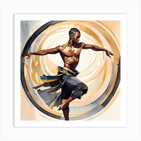 Dancer In The Move Art Print