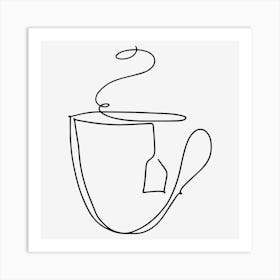 Line Art Tea Art Print