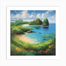 Beach Scene Art Print