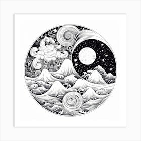 Yin Yang 42 Art Print