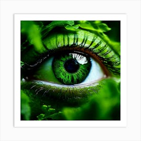 Green Eye 7 Art Print