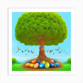 Easter Tree 26 Art Print