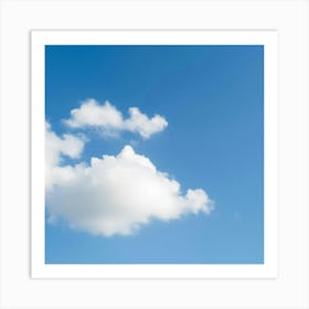 Blue Sky With Clouds 3 Art Print