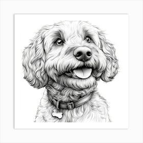 Labradoodle 1 Art Print