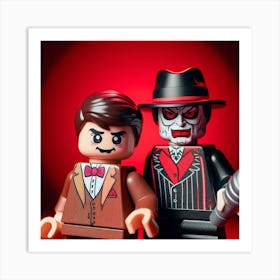 Ventriloquist and Scarface from the Batman 2 Art Print