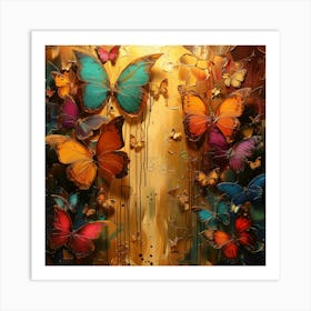 Butterflies In The Sky Art Print