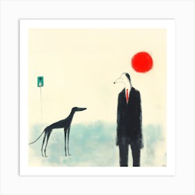 Dogs And Their People LVI Art Print