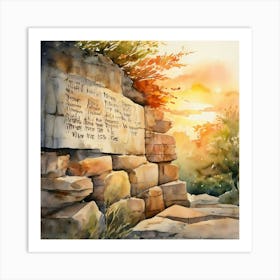 Memorial Plaque Art Print