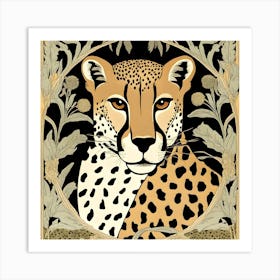 Cheetah Portrait Art Print