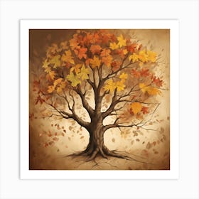 Autumn Tree Art Print