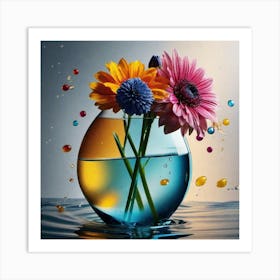 Flowers In A Vase 56 Art Print