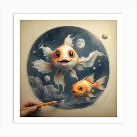 Goldfish 8 Art Print