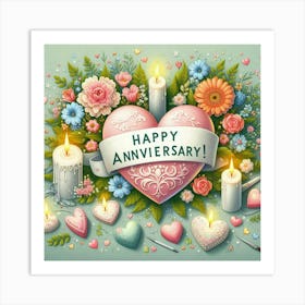 Happy Anniversary 3 Art Print