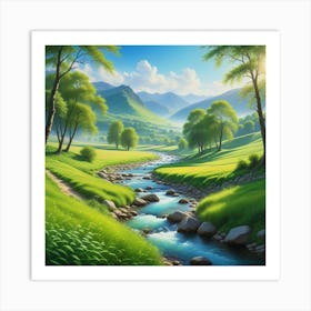 Landscape Painting Art Print