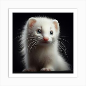 Cute Ferret 1 Art Print