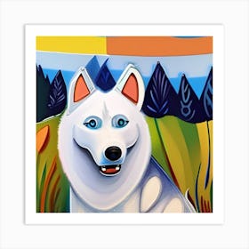 Husky Dog Art Print