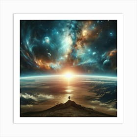 Space Landscape 11 Art Print