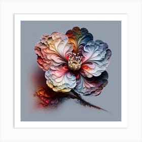 Abstract Flower 4 Art Print