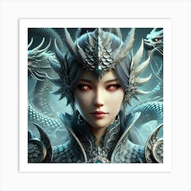 Empress Lian Portrait Converted Art Print