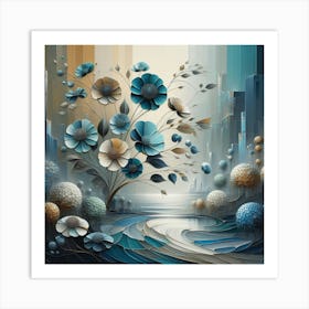 Flowers In The City Art Print