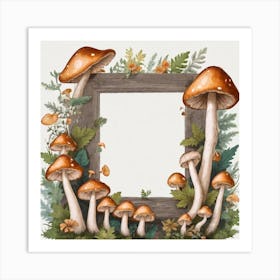 Mushroom Frame 19 Art Print