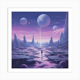 Space Landscape 4 Art Print